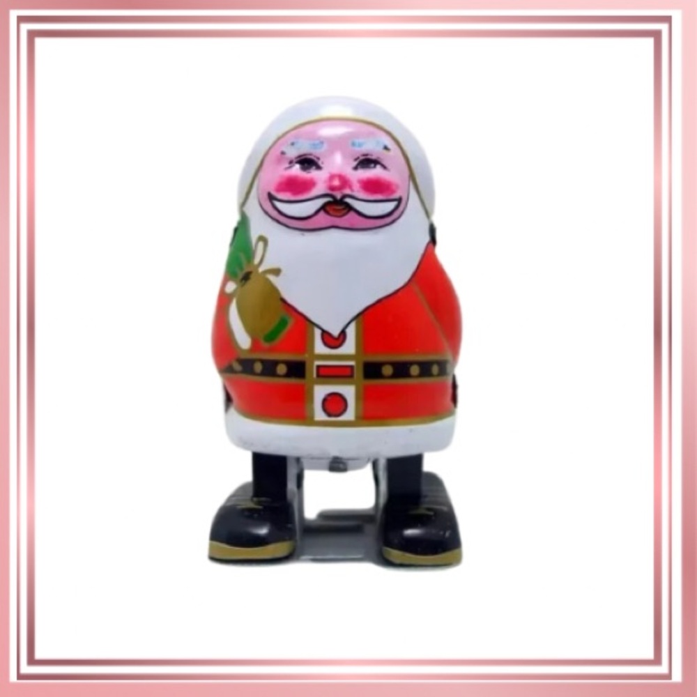 RETRO VINTAGE Wind Up Santa
